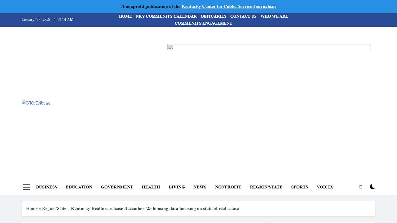 Kentucky Realtors release December '25 housing data focusing on state of real estate - NKyTribune